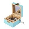 Mini Wooden Music Box Hand Crank Mechanical Music Box Birthday Gift