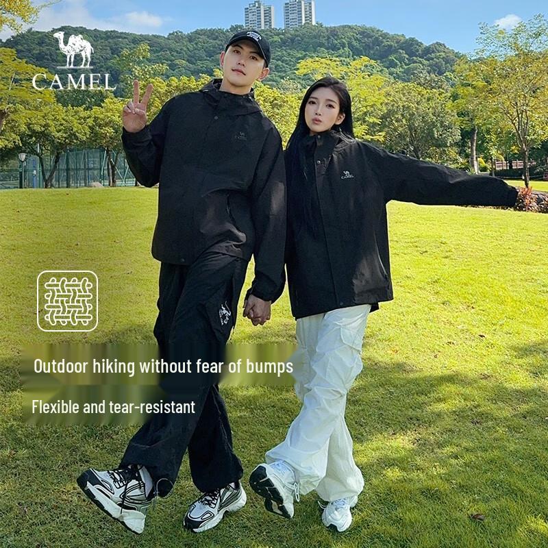 Camel Unisex Outdoor Windproof Jacket