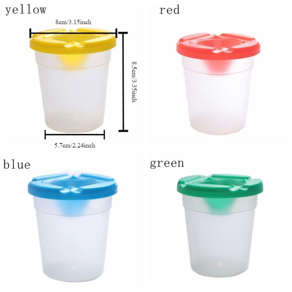 Praktischer Malpinsel-Waschbecher Multifunktionale Anti-Farbe-Becher Kinder-Malfarbenbecher Zuhause