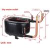 3HP tube heat exchanger, air energy heat pump coaxial air conditioning accessories, evaporator condenser heat exchanger