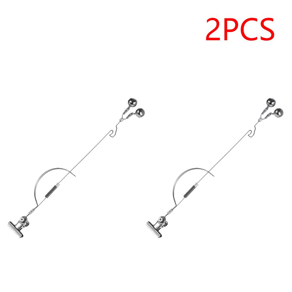 Fishing Rod Bite Bait Alarm Stainless Steel Night Fishing Alarm Bells Carp Tackle Anti-corrosion Anti-rust Fishing Equipment