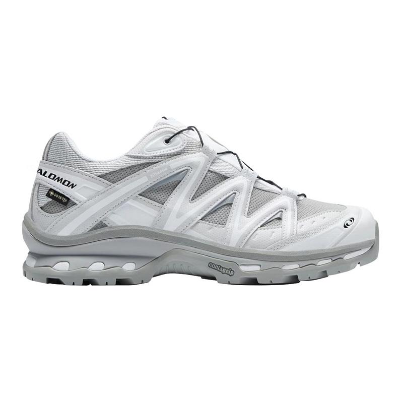SALOMON Xt-Quest Gtx Versatile Simple Waterproof Breathable Warm Low-Top Hiking Shoes Unisex Hiking Shoes Gray White 474296