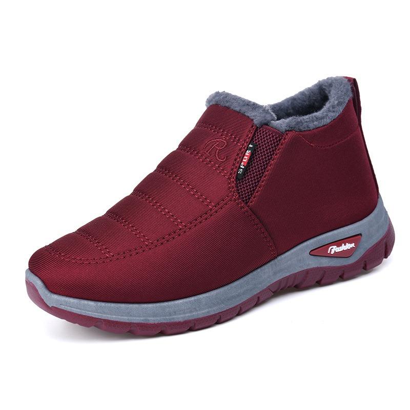 New Cotton Shoes Couple Men and Women Old Beijing Velvet Warm Short Boots Casual Cotton Boots Snow Boots Women