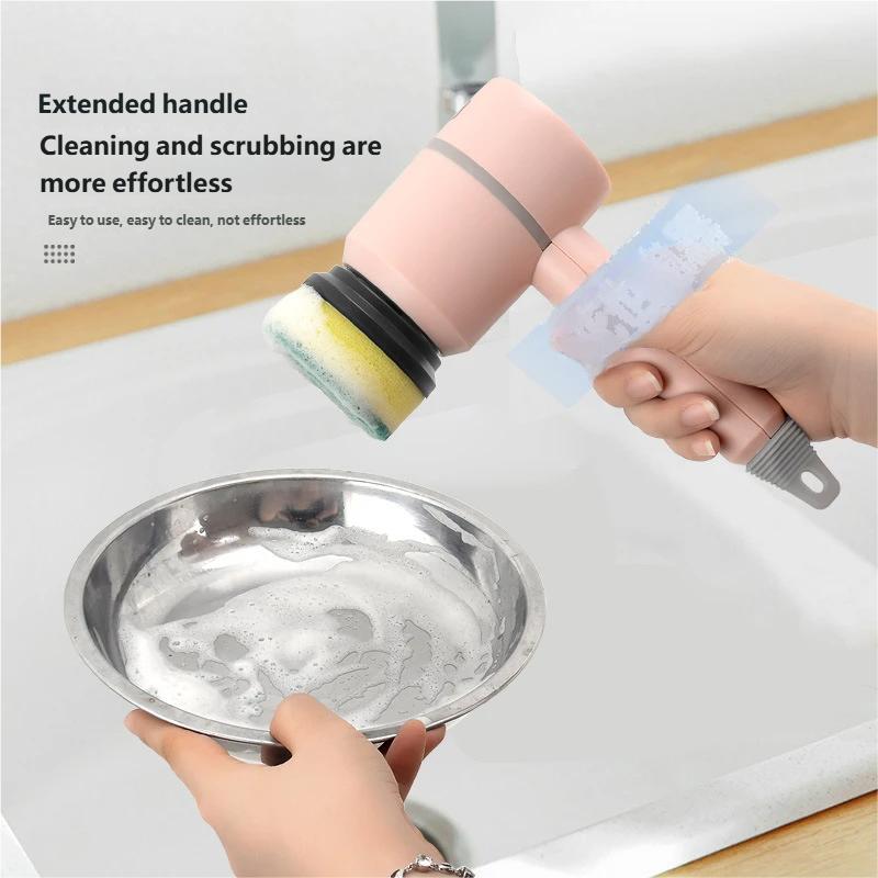 2025 Multi Functional Wireles Electric Cleaning Brush Household Toilet Cleaning Tool Handheld Kitchen Cleaning Brush