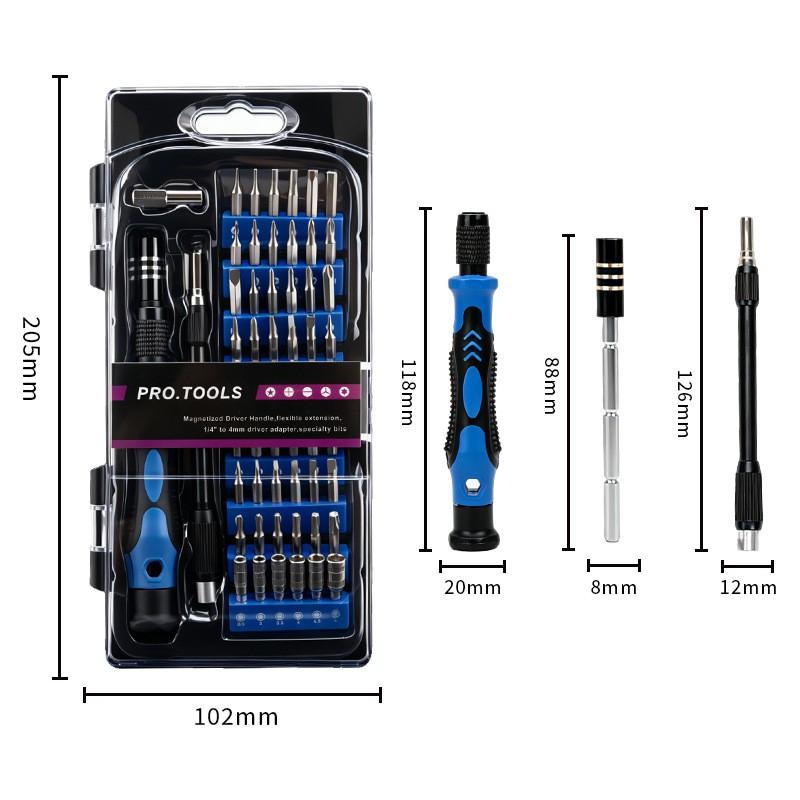 58-in-1 Precision Screwdriver Set With TPR Handle Electronics Repair PC Smartphone Disassembly Home Maintenance