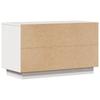 Vidaxl TV Cabinet, White, 74X35X44 Cm, Solid Pine Wood
