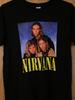 Nirvana/Hanson - Nirvana Shirt Erroneously Showing Hanson Photo- Black Shirt - L