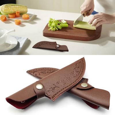 Bolsas de Faca de Couro Coldres de Faca Feitos à Mão Estojo com Passador de Cinto Bolsa Bainha para Canivete para Transportadores de Ferramentas de Corte