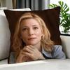 movie Cate Blanchett Cushion Cover Cushion Cover Set 4Pcs 50x50 45x45 40x40 Pillowcase Decorative Sofa Home Decor