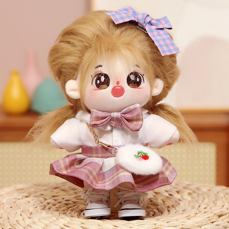 20cm Cotton Doll Clothes Skirt Plush Doll Girls Can Change Clothes Dolls To Give Gifts To Girls Best Friends