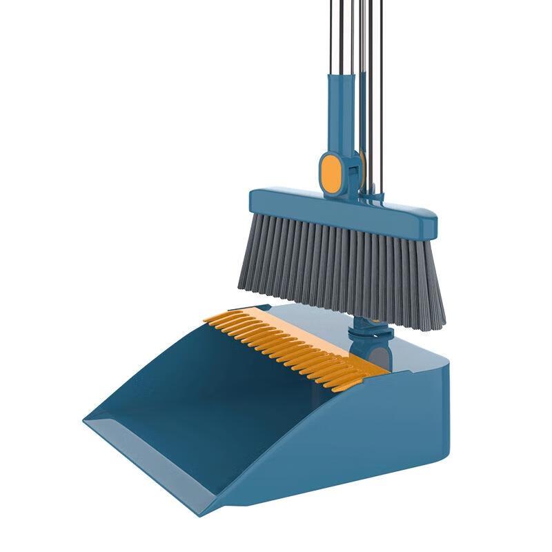 GongShuShi 3-Piece Foldable Broom & Dustpan Set