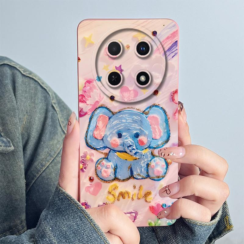 Für Huawei Nova 12i 4G Handyhülle Abdeckung Weiches Silikon Süß Bemalte Schale Cartoon Funda Süß Bedruckte Schutzhülle Coque