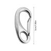 10 Stück Boots Marine Eiform Federhaken Edelstahl Eiform Feder S-Haken Clip Schnellverbinder Karabiner 30/40/50mm