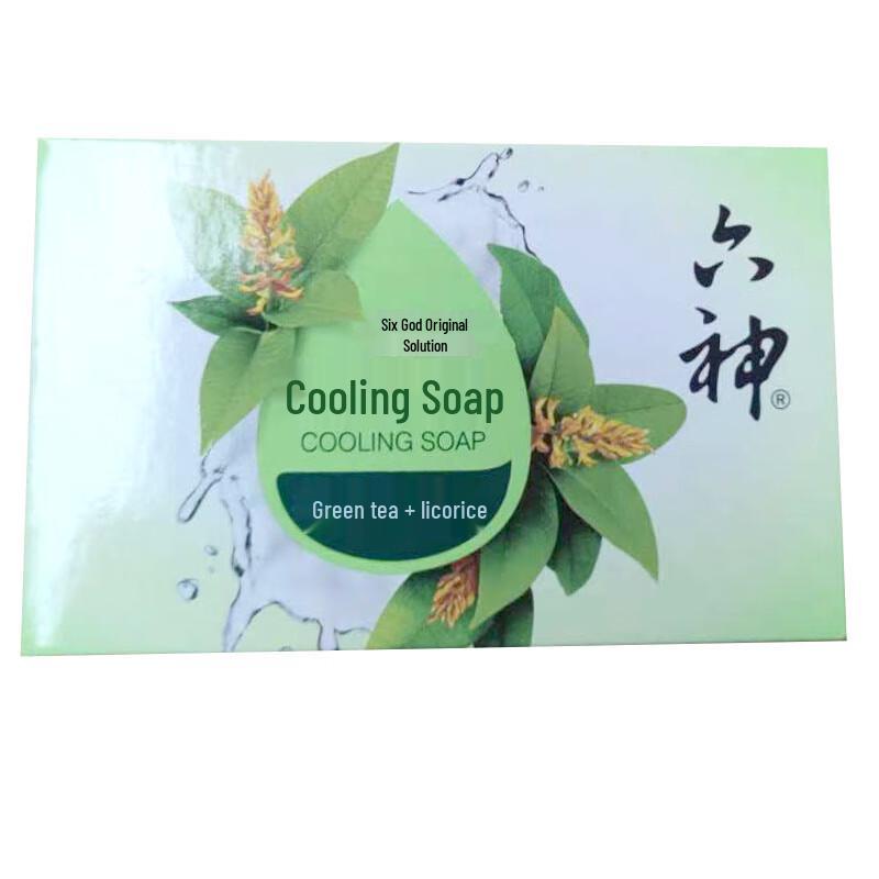 Liushen Kühlseife, Grüner Tee & Süßholz, 5 x 108g Riegel