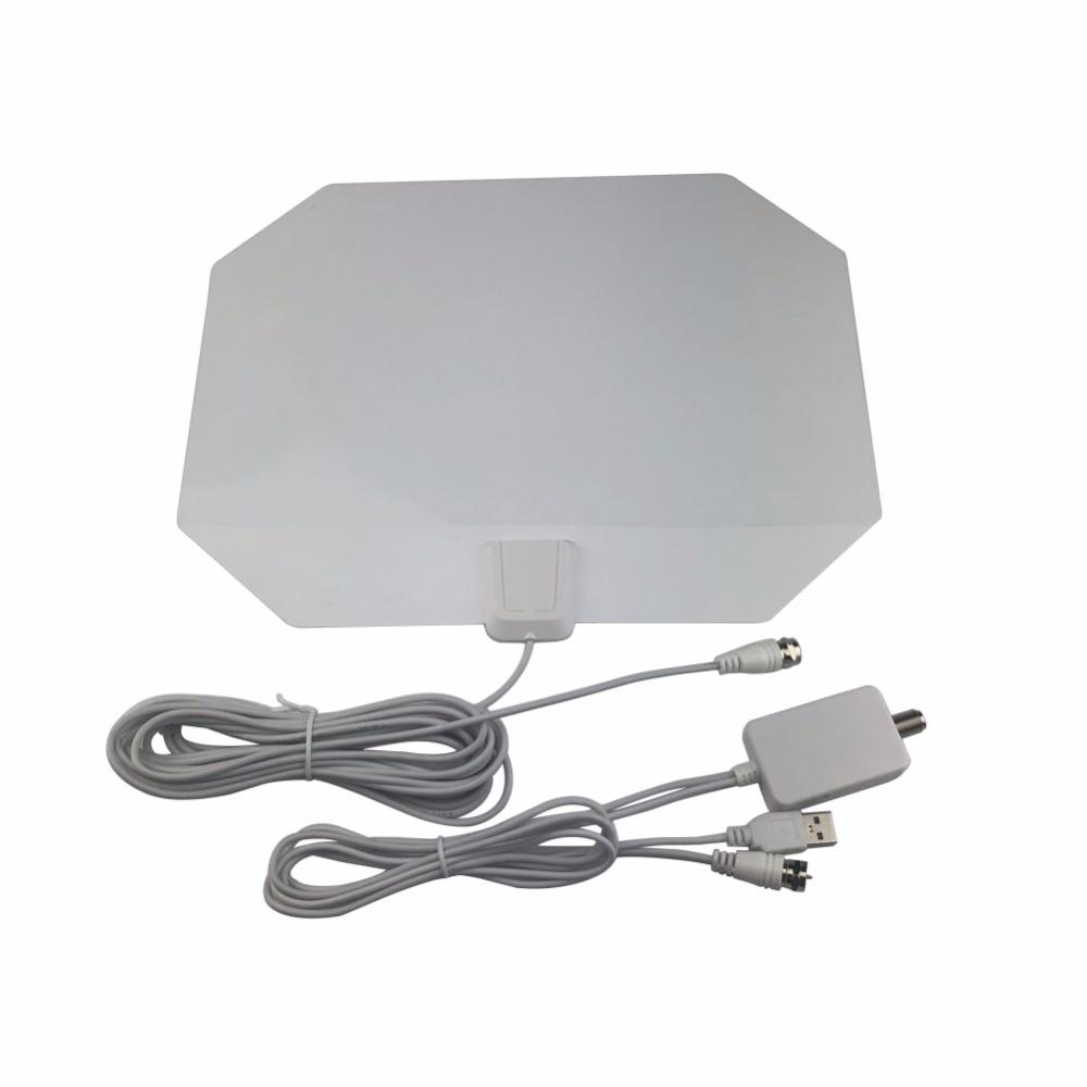 Buy 50 Miles Range Flat HD Digital Indoor Amplified TV Antenna with ...