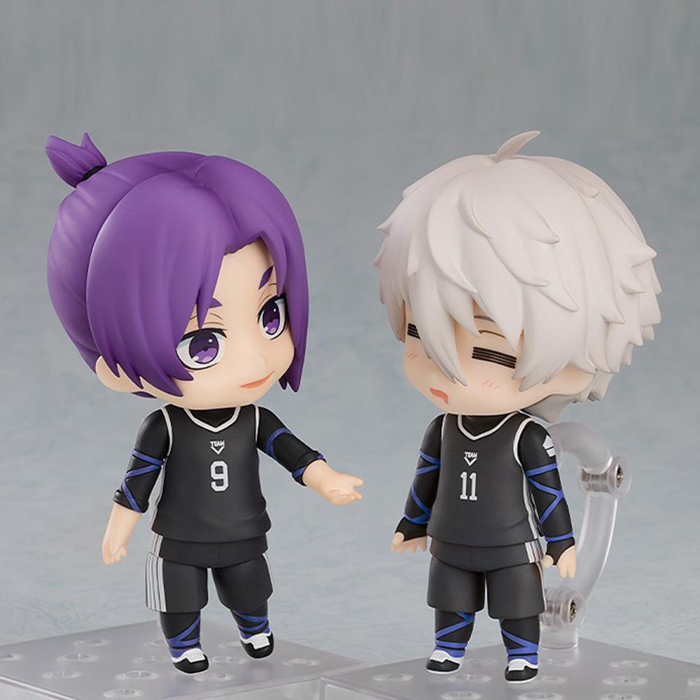 10cm BLUE LOCK Anime Figure Mikage Reo Q Version Action Figure Statue Chigiri Hyoma Collection Ornaments Model DOLL Gift Toys