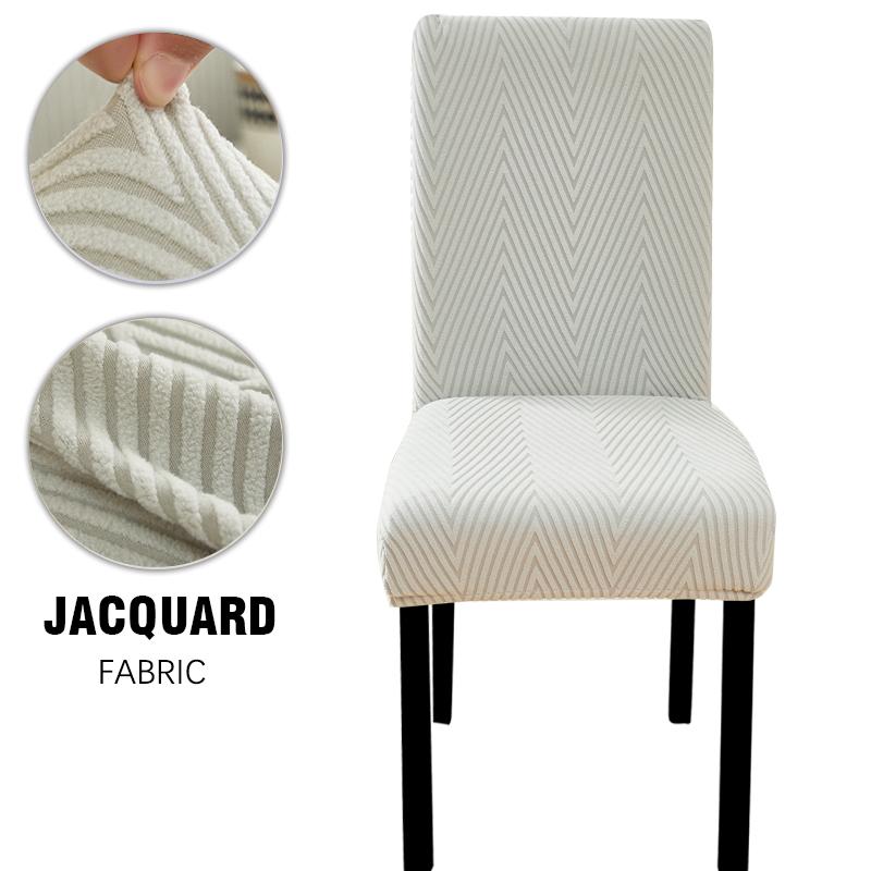 Jacquard Dining Chair Slipcover Chair Furniture Protector Stretch Chair Covers for Dining Room, Restaurant, Kitchen, Party,Hotel