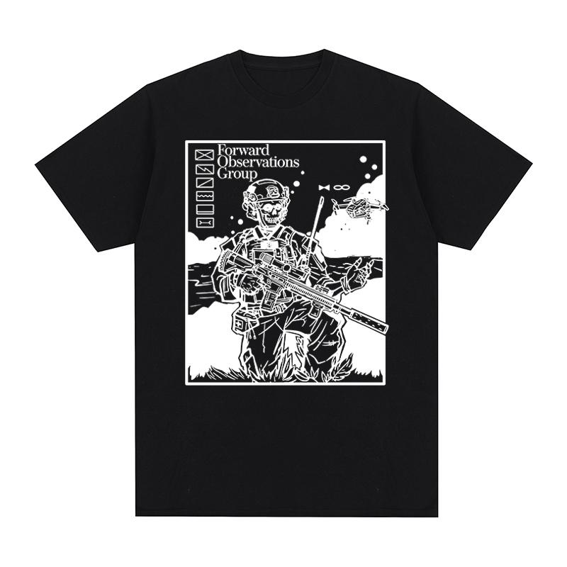 Forward Observations Group Vintage tshirt Skeleton FOG Harajuku Streetwear Cotton Unisex T shirt New TEE TSHIRT Womens tops