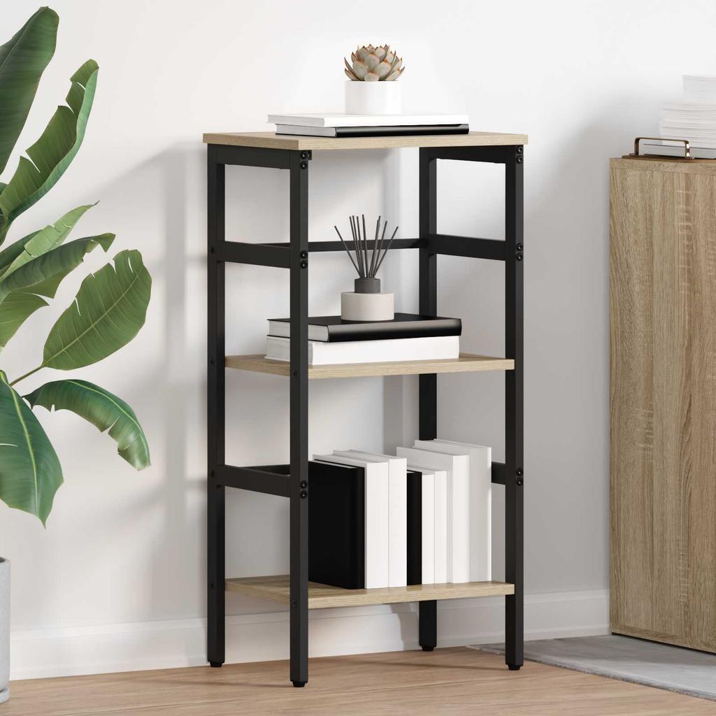 Bookshelf Sonoma Oak 40 x 29.5 x 81 cm Particleboard