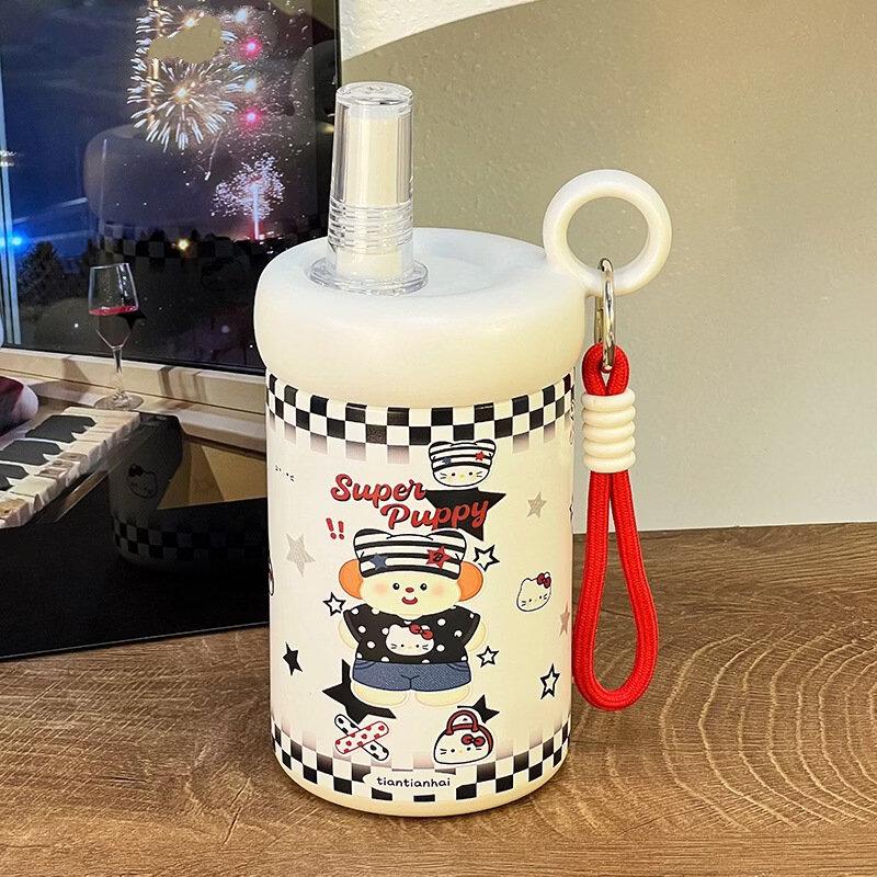 Children s Insulated Straw Water Bottle with Tea Infuser