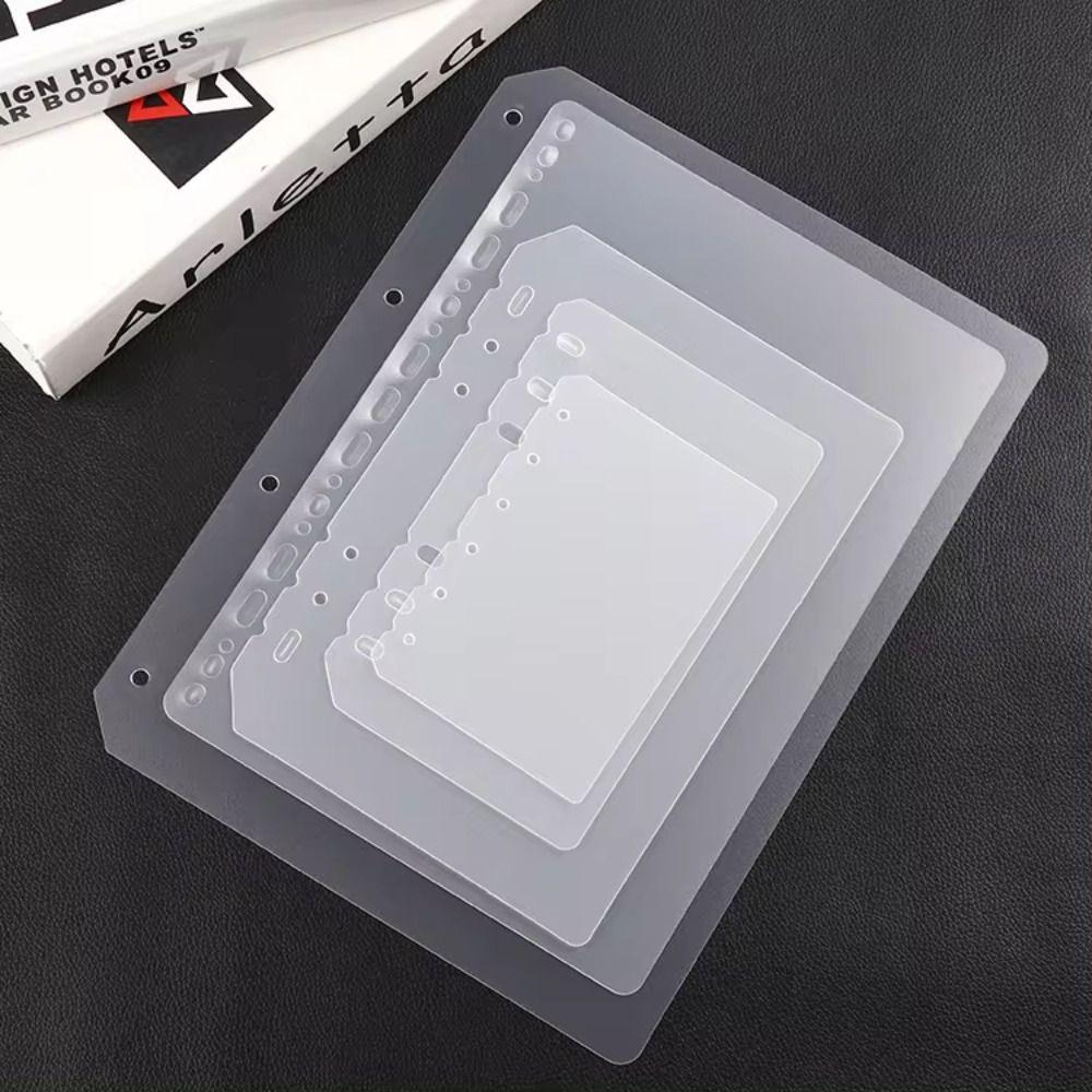 10Pcs A4 A5 A6 A7 Inner Paper Separator Matte Binder Organizer Baffle  For Binder Planner
