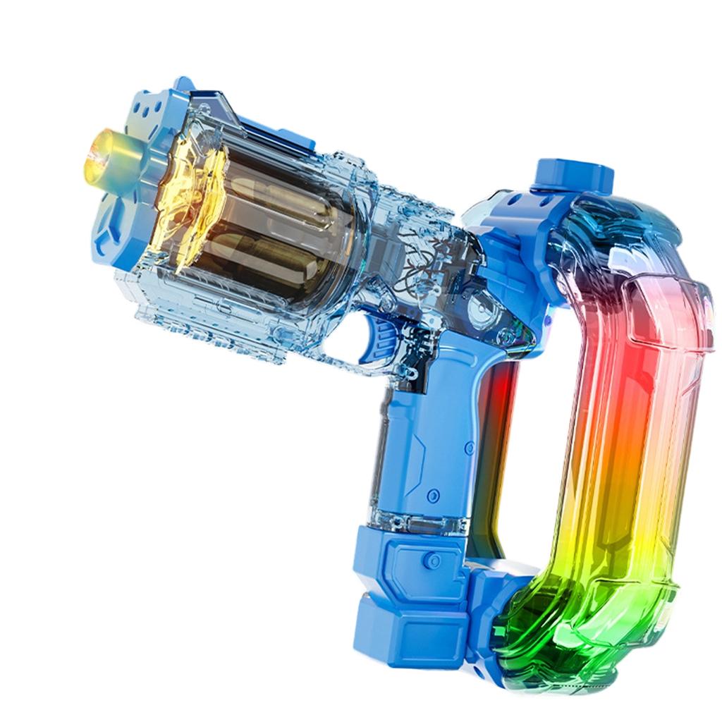 Induction Flashing Revolver Electric Water With Mechanical Linkage And Retraction, Suitable For Children's Summer Outdoor Water Festival.