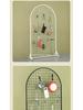 Floor-Standing Wrought Iron Mesh Jewelry Display & Artwork Hanging Stand