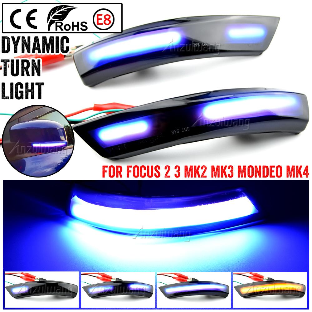 For Ford Focus 2 MK2 Focus 3 MK3 3.5 For Mondeo MK4 EU Dynamic Turn Signal Light Side Mirror Indicator Sequential Blinker Lamp