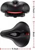 Hollow Breathable Bicycle Saddle with Taillight Mountain Cushion Bicycle Big Butt Widened Soft Saddle Comfortable Seat