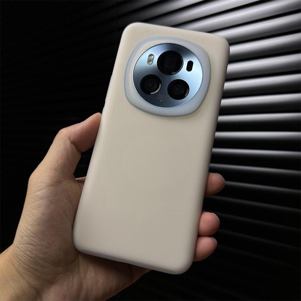 Milk Blue Jelly Magnetic Skin Suction, Suitable for Honor Magic1pro Mobile Phone Case, Liquid Silicone Magic Magic1