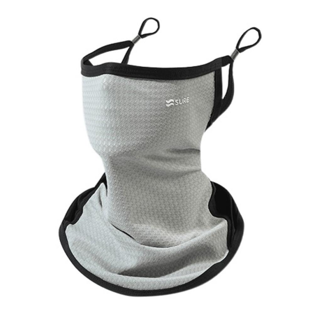 Sunshade Sunscreen Face Cover Solid Color UV Protection Veil Men's Sunscreen Face Mask  Gardening