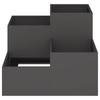 Garden Planter Black 100 X 100 X 60 Cm Steel