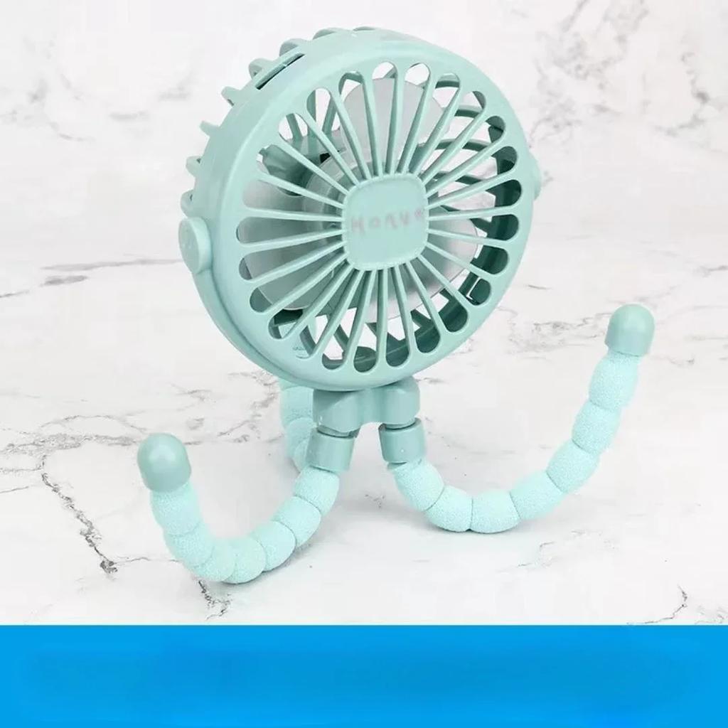 Ventilátor do dětského kočárku Ruční dobíjecí USB Bezlopatkové Malé skládací ventilátory Mini Ventilátor Tichý stolek Venkovní chladič Krční ventilátor