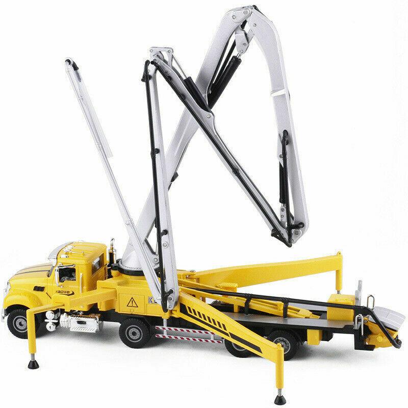 1/55 Scale Alloy Concrete Pump Car Model Toy, Engineering Construction Equipment Model for Kids Over 3 Years Old