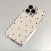 Simple Style Love Transparent Case For iPhone 16 15 14 13 12 11 Pro Max 14 15 Plus Shockproof Clear Bumper Cases Luxury Cover