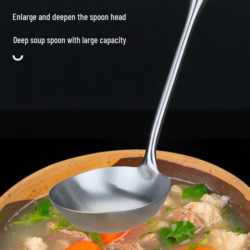 ZISIZ Thickened 316L Stainless Steel Rosewood Slotted Spoon