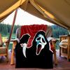 1PC Ghostface Scream Outdoor Flannel Throw Blanket - HD Printed Lightweight Soft Warm All-Season Blanket for Sofa, Bed, Travel, Camping 034