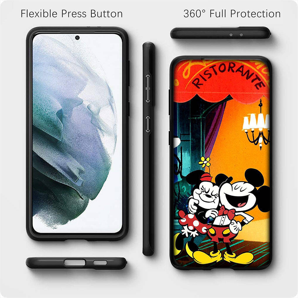 For Samsung Galaxy S25 S24 iPhone 17 16 15 Xiaomi Redmi Note 14 13 12 11 Plus Pro Max XR A57 Phone Case Cartoon Mickey Cute Mouse Minnie OPPO Huawei