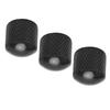 3Pcs Guitar Control Knob Volume Tone Fit Top Set Kit Instrument Accessory ReplacementBlack
