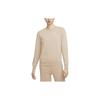 Club Fleece Solid Color Crewneck Casual Long Sleeve Sweatshirt Women Sweatshirt Sand-White DQ5474-126