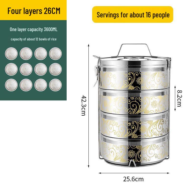 Binxun Outdoor Stainless Steel Insulated Lunch Box