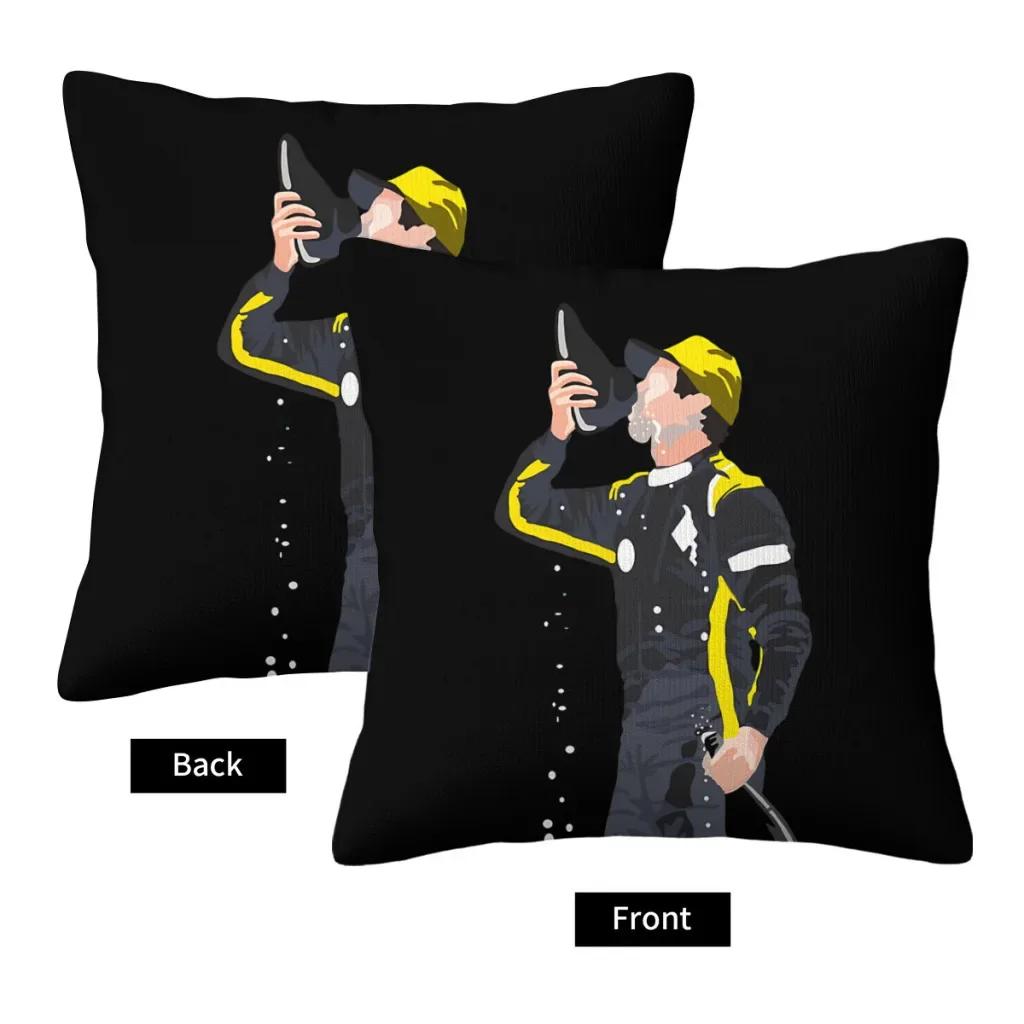 Daniel Ricciardo Shoey Cojines F1 Car Racing Throw Pillow Case Cushion Covers Home Sofa Chair Decorative Backpack