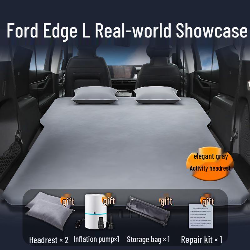 25 Ford Edge L Car Air Mattress: Rear Seat Sleeping Pad & Trunk Sleeping Aid