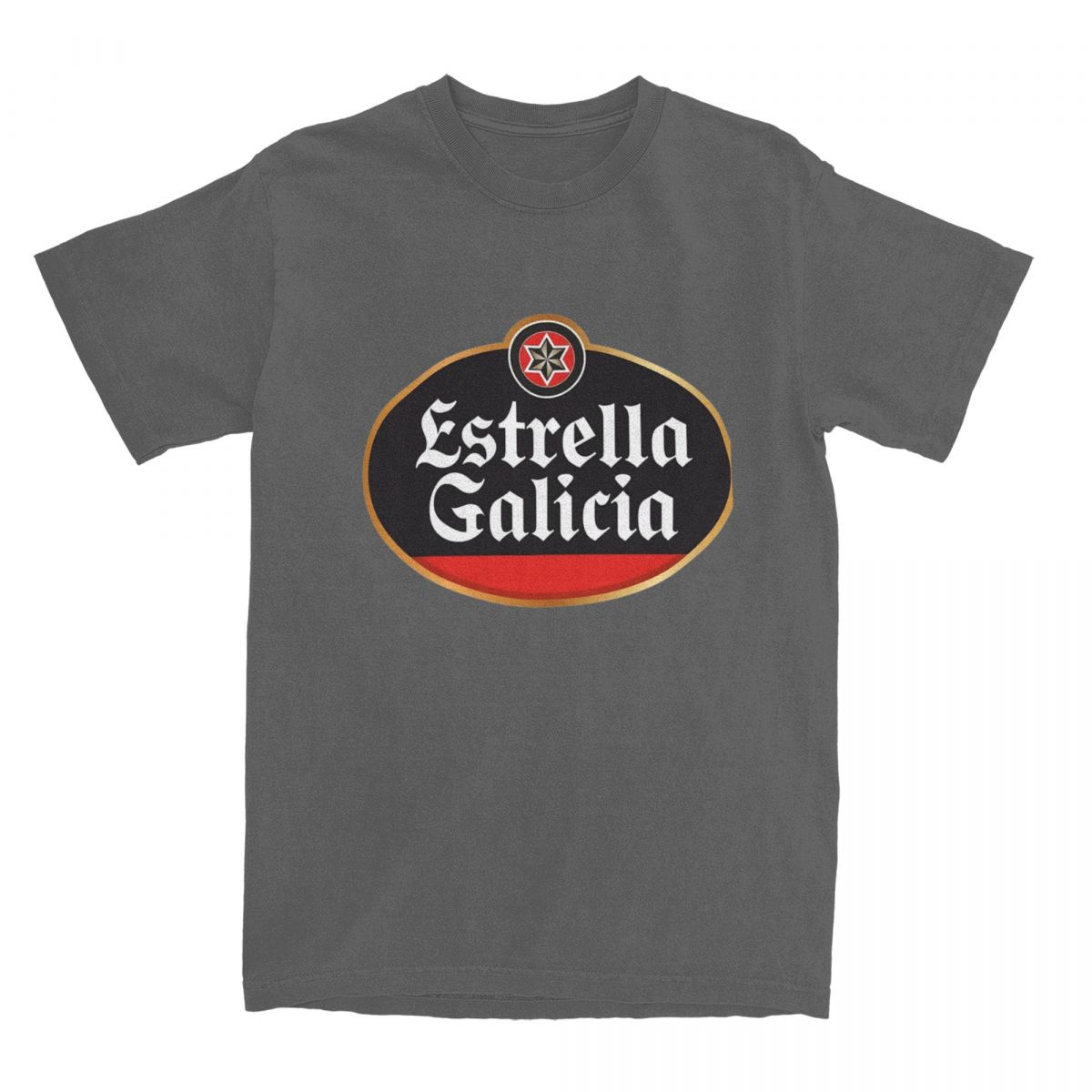 GUOYAN TOP Estrella Galicia Bier Spanje T-shirt Heren Lagerbier Vintage Katoenen T-shirts Zomer Ronde Hals T-shirt Oversized Kleding 2XL
