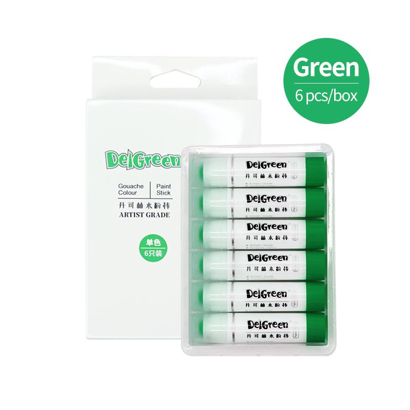 DELGREEN KÜNSTLERQUALITÄT Weiche feste Gouache-Farbstifte/Pastelle/Buntstifte Basic/Macaron 12/18 Farben Zeichnen Sicher Ungiftige Pastelle