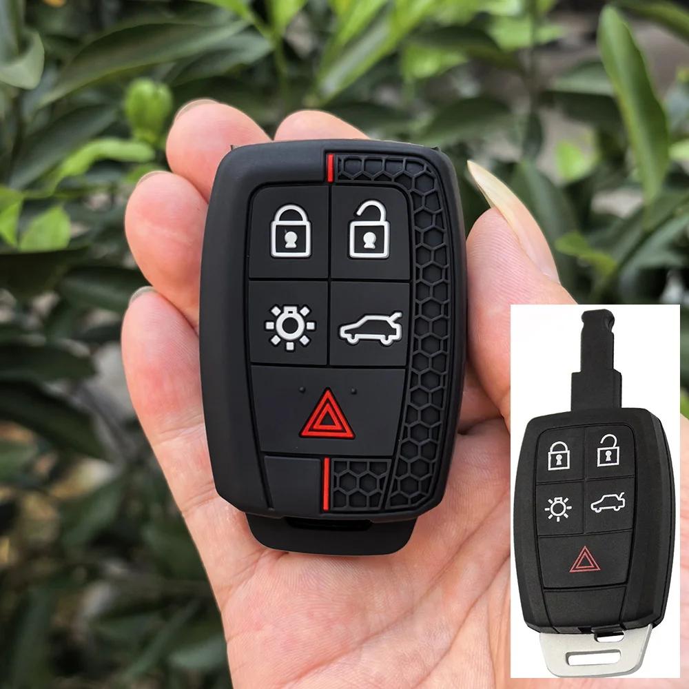 

Silicone Car Remote Key Fob Case For Volvo C30 C70 S40 V40 V50 2008 2009 2010 2011 5 Buttons Protector Cover Shell Accessories
