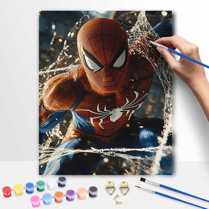 Disney SpiderMan digital oil painting art kit DIY handmade home decoration gift