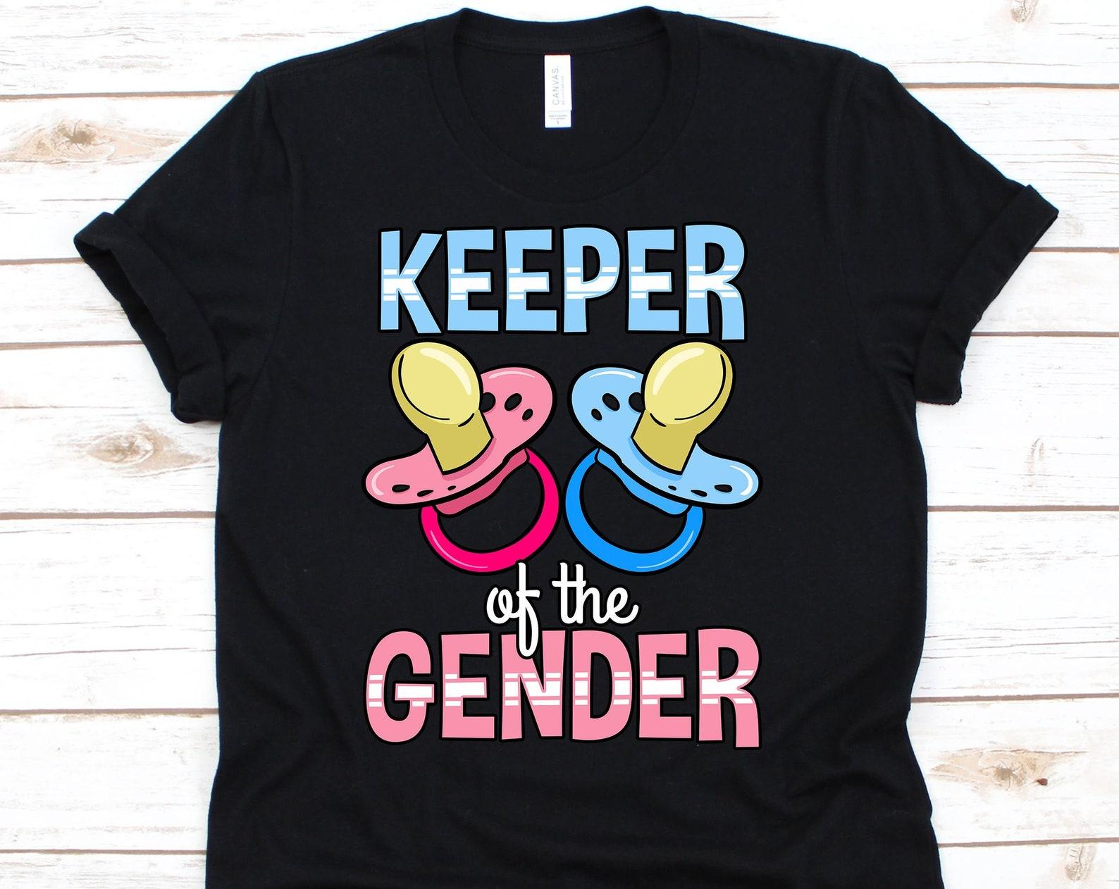 Keeper Of The Gender Shirt, Gender Reveal Shirt, Baby Shower Shirt, Gender Reveal, Baby Announcement, Pregnancy, Babies 2XL