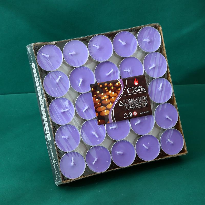 50 Round Tea Wax Lacquer Candles 4-hour Warm Tea and Candles Valentine's Day Pose for Confession