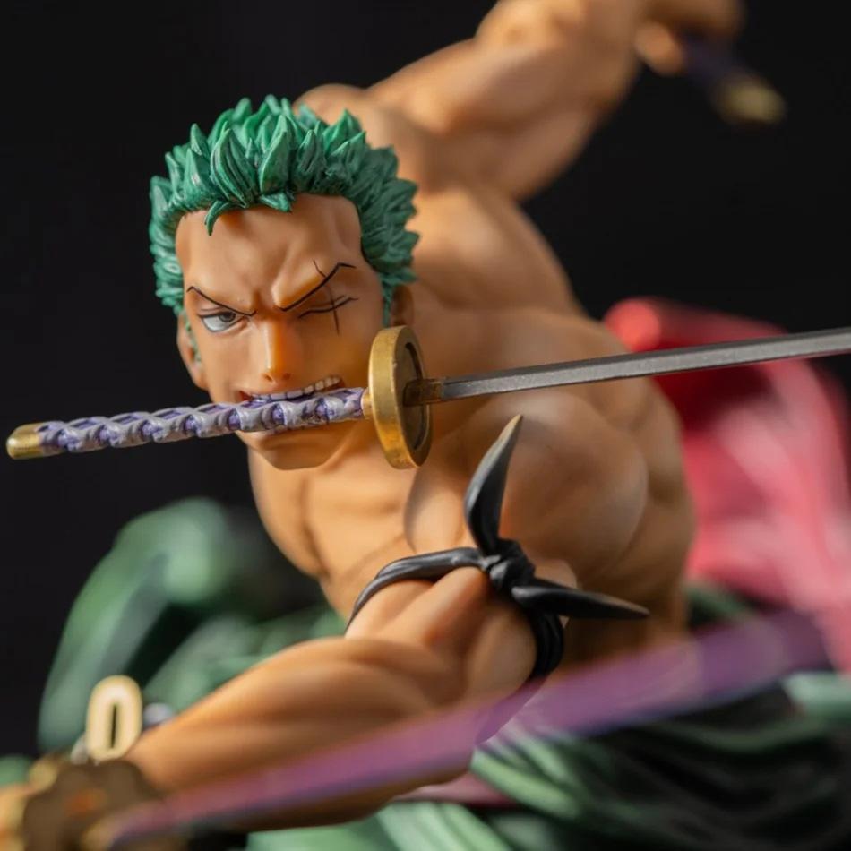 One Piece 10CM Figure Toys Anime GK Roronoa Zoro Three-blade Sa-maximum PVC Action Collection Figurine Model Dolls Gifts Kids